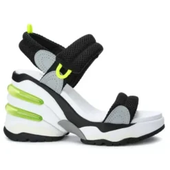 ASH Cosmos Platform Wedge Sandal | Platform Sandals | Black/Silver Outlet