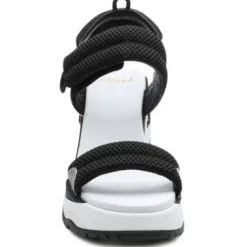 ASH Cosmos Platform Wedge Sandal | Platform Sandals | Black/Silver Outlet