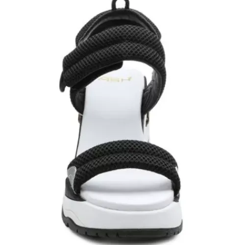 ASH Cosmos Platform Wedge Sandal | Platform Sandals | Black/Silver Outlet