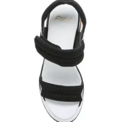 ASH Cosmos Platform Wedge Sandal | Platform Sandals | Black/Silver Outlet