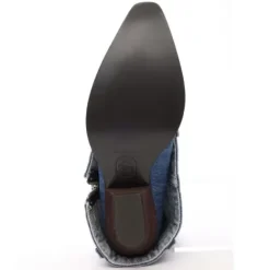 ASH Dazed Denim Cowboy Boots | Women's | BlueWash Sale