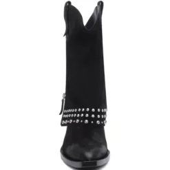 ASH Djangles Studded Western Boots | Fold Over Boots | Black Best