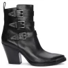 ASH Edwin Buckle Boot | Women's Ankle Boots | Shoes Black Online
