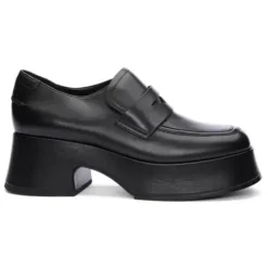 ASH Halo Platform Loafer | Platform Penny Loafers | Black Online