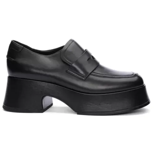 ASH Halo Platform Loafer | Platform Penny Loafers | Black Online