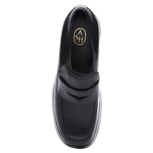 ASH Halo Platform Loafer | Platform Penny Loafers | Black Online