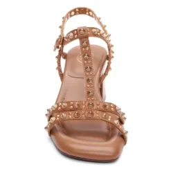 ASH Janice Studded T-Strap Heel Sandals | Cinnamon Cheap