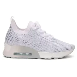 ASH Lucky Strass Embellished Knit Trainer White Cheap
