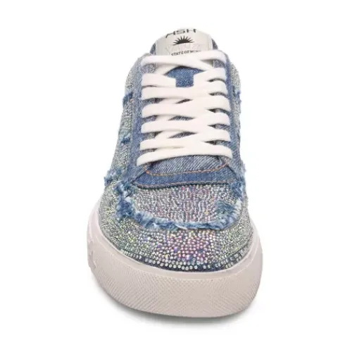 ASH Malibu Strass Embellished Denim Sneaker DarkBlueWash Shop