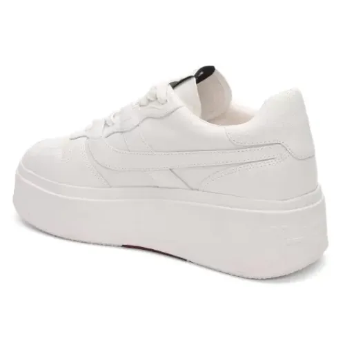 ASH Match Eco-Friendly Tumbled Leather Platform Sneaker Off-White/White Store