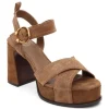 ASH Melany Suede Platform Sandals | Suede Heels | Black New