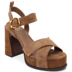 ASH Melany Suede Platform Sandals | Suede Heels | Black New