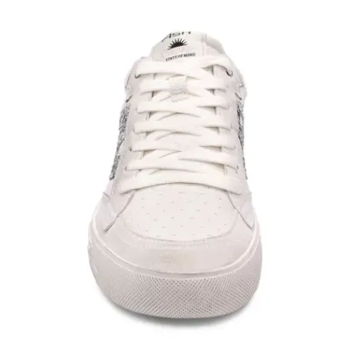 ASH Moonlight Vintage Off-White Glitter Sneakers | Off-White/Silver/Black Hot