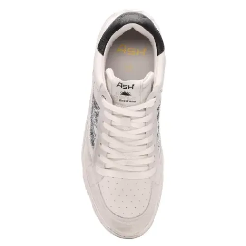 ASH Moonlight Vintage Off-White Glitter Sneakers | Off-White/Silver/Black Hot