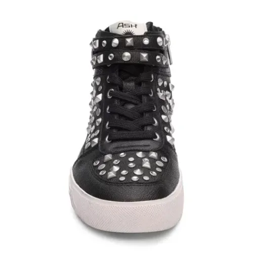 ASH Myriad Studded High Top Sneakers | Spiked Sneakers | Black Best