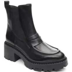 ASH Nak Studded Chelsea Booties - Leather | Black Store