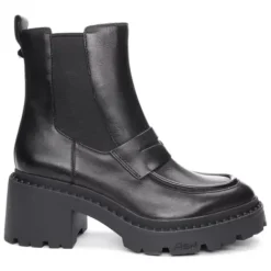 ASH Nak Studded Chelsea Booties - Leather | Black Store