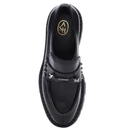 ASH Nelson Studded Loafers | Women's Loafers | Black Store
