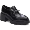 ASH Nelson Jack Polished Calf Studded Loafer Black Flash Sale