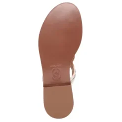 ASH Paraiba Embellished Flat Sandal Beige-White/Cinnamon Best Sale