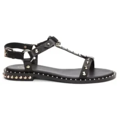 ASH Patsy Studded Flat Sandal Black Best Sale