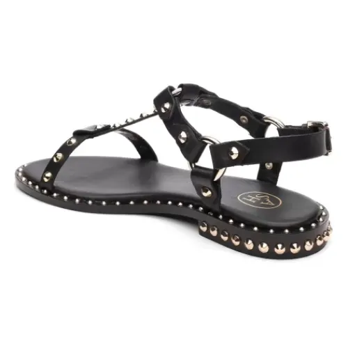 ASH Patsy Studded Flat Sandal Black Best Sale
