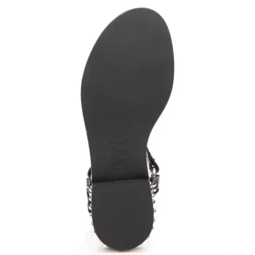 ASH Patsy Studded Flat Sandal Black Best Sale