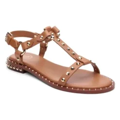 ASH Patsy Studded Flat Sandal Black Best Sale