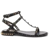 ASH Peps Multi Studded Flat Sandal Black Best