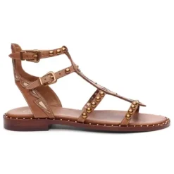 ASH Plaza Studded Flat Sandal Black Discount
