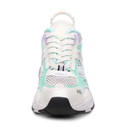 ASH Race Mesh Fion Sneaker White/HypeMint/Black Fashion