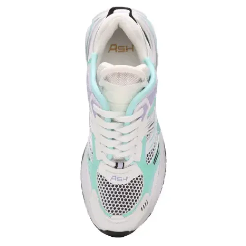 ASH Race Mesh Fion Sneaker White/HypeMint/Black Fashion