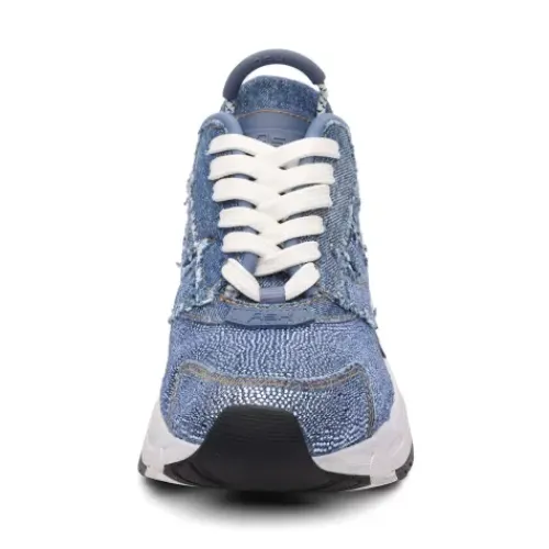 ASH Race Strass Denim Sneakers - Women's | DarkBlueWash Best Sale