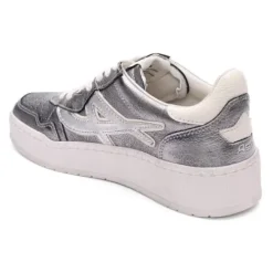 ASH Starlight Bis Vintage Silver Metallic Sneakers | DarkSilver/White Fashion