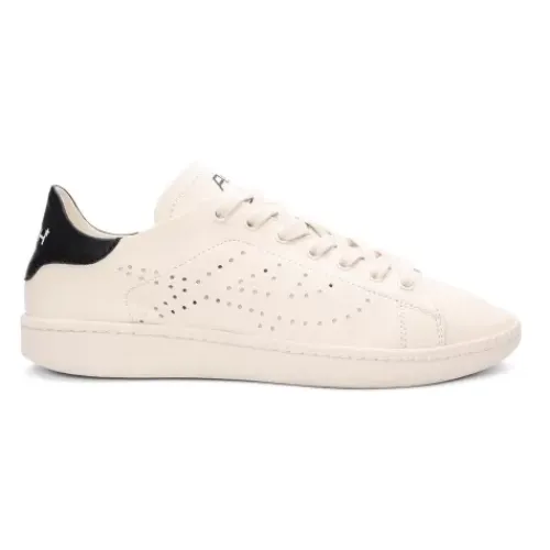 ASH Super Unlined Leather Sneakers - White | Ivory/Black Outlet