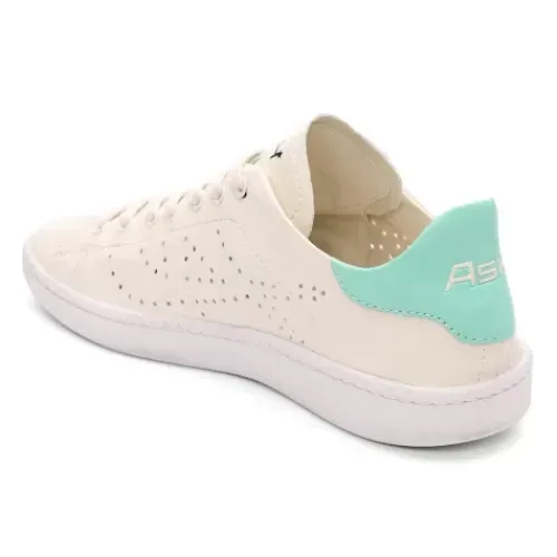 ASH Super Unlined Leather Sneakers - White | Ivory/Black Outlet