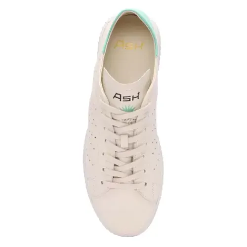 ASH Super Unlined Leather Sneakers - White | Ivory/Black Outlet