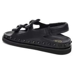 ASH Ursula Bow Footbed Sandal Black Outlet
